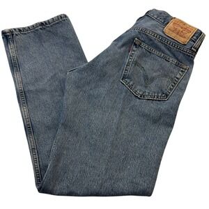 Levi's‎ 505 Relaxed Fit Straight Leg Denim Blue Jeans Mens Size 32 x 32 (MJ2)